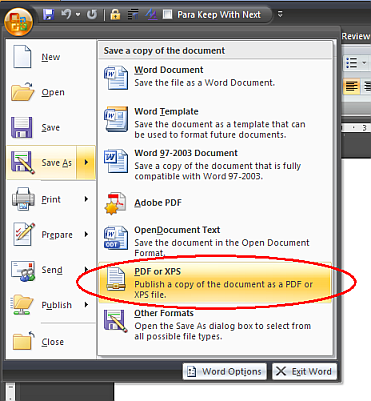 How do you convert a PDF into a Word document?