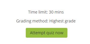 Time limits are displayed on the quiz main page
