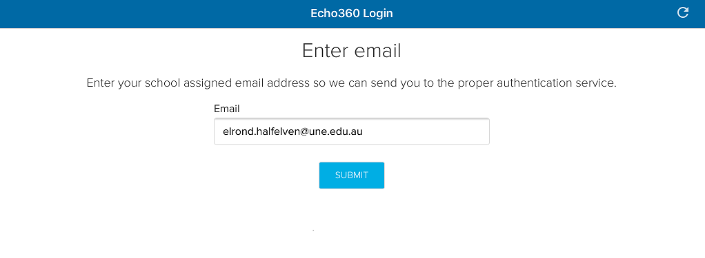 ECHO360 app login